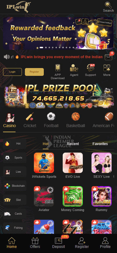 IPLwin Casino Mobile screenshot